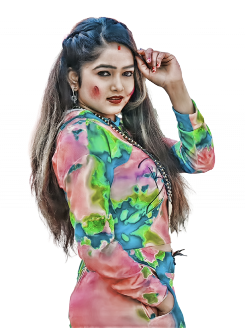 Happy Holi Girl PNG Transparent Images
